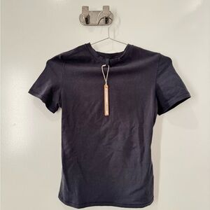 SKIMS Charcoal Gray Cotton Jersey Tee